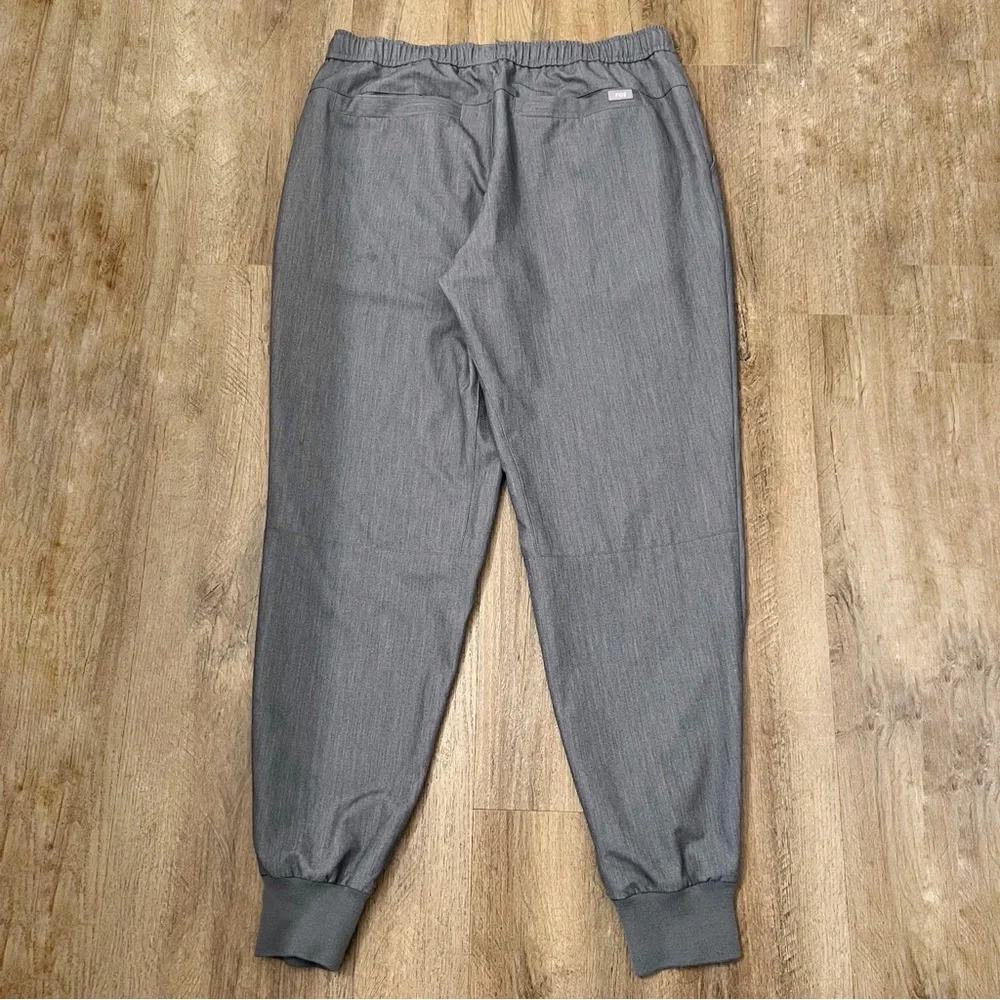 Tansen Jogger Scrub Pants Men's‎ Dark Gray with Green Drawstring Size Large
